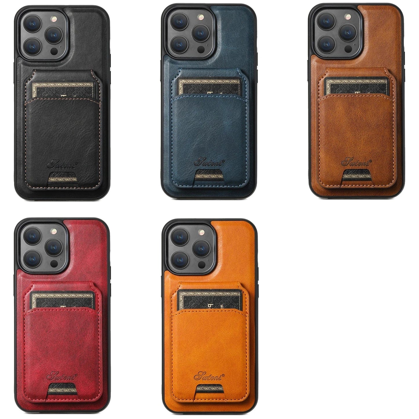 Frendorf | 2 In 1 Magnetische Abnehmbare iPhone 16 Leder Geldbörse Tasche