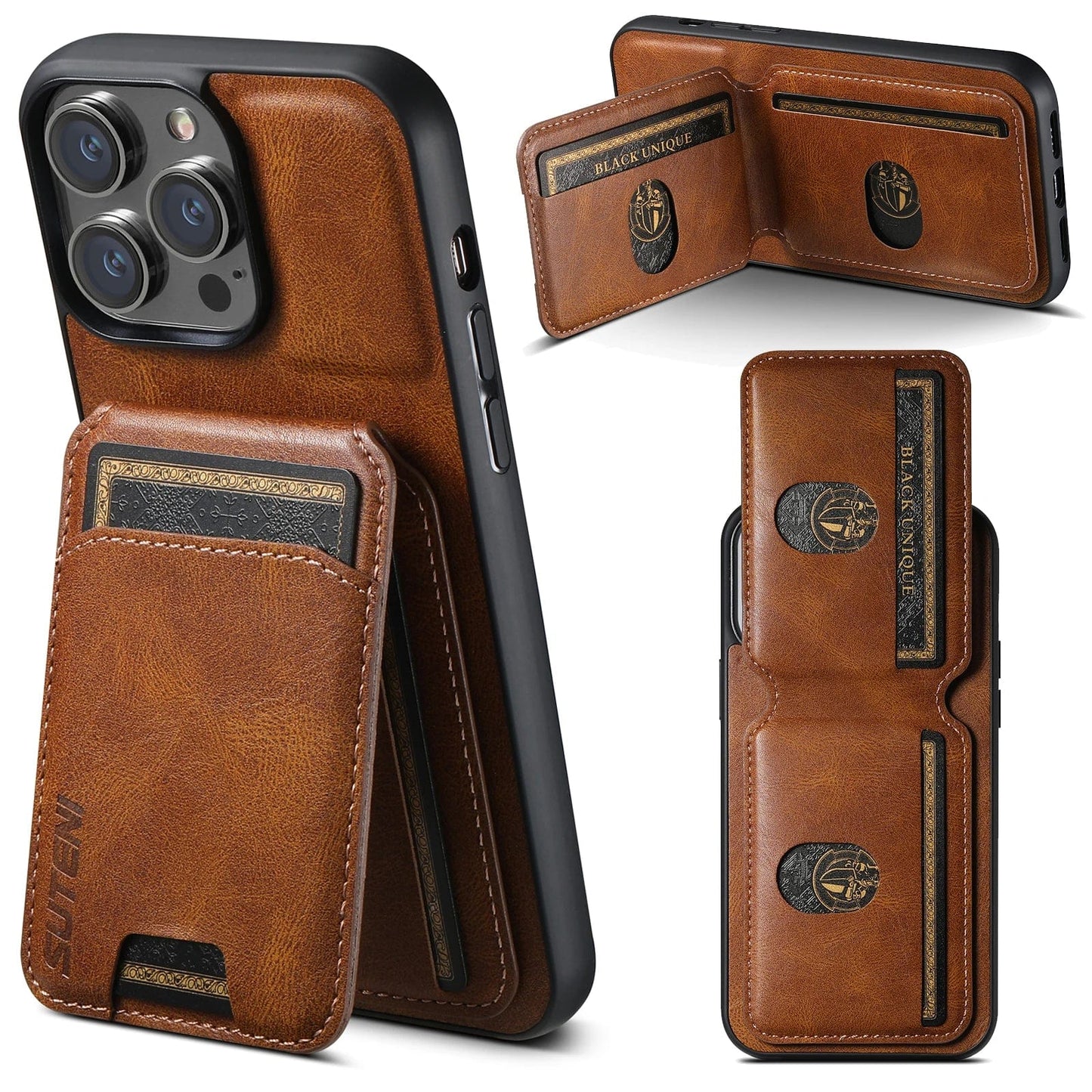 Frendorf | 2 In 1 Magnetisch Abnehmbares iPhone Leder Geldbeutel Hülle