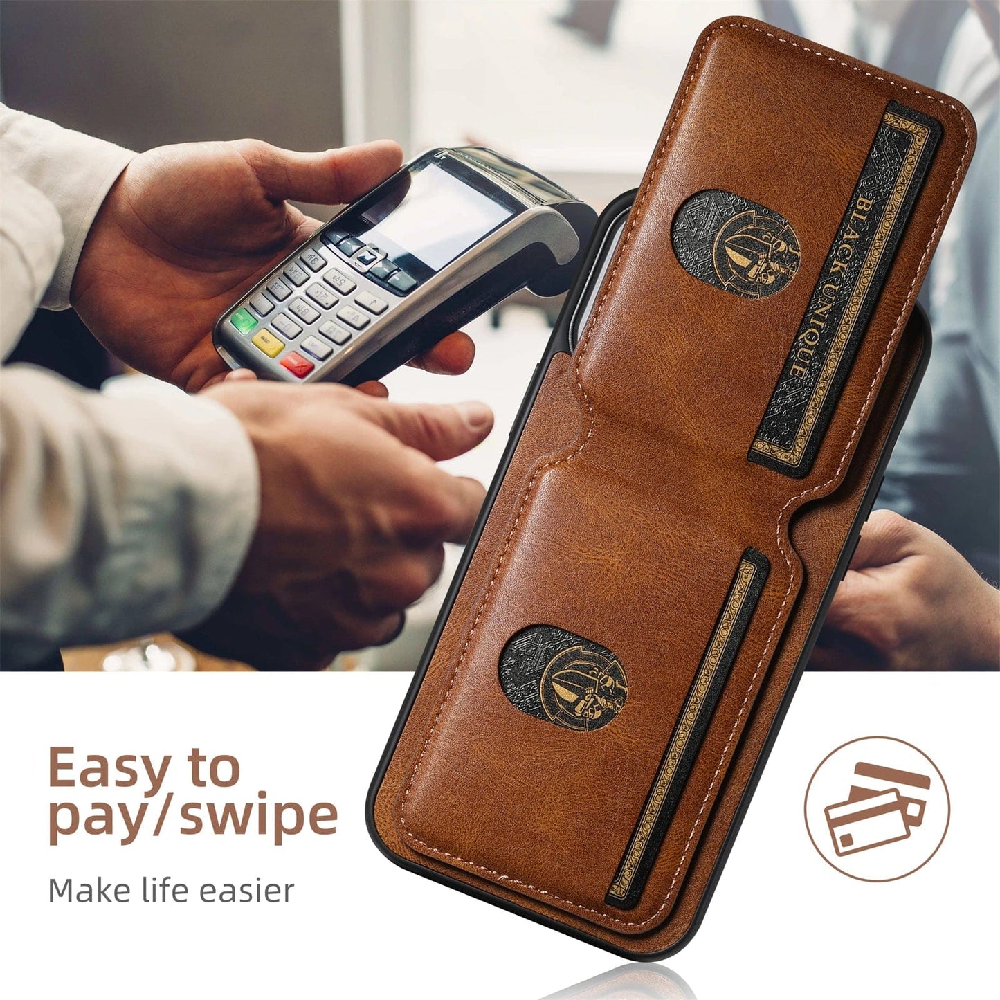 Frendorf | 2 In 1 Magnetisch Abnehmbares iPhone Leder Geldbeutel Hülle