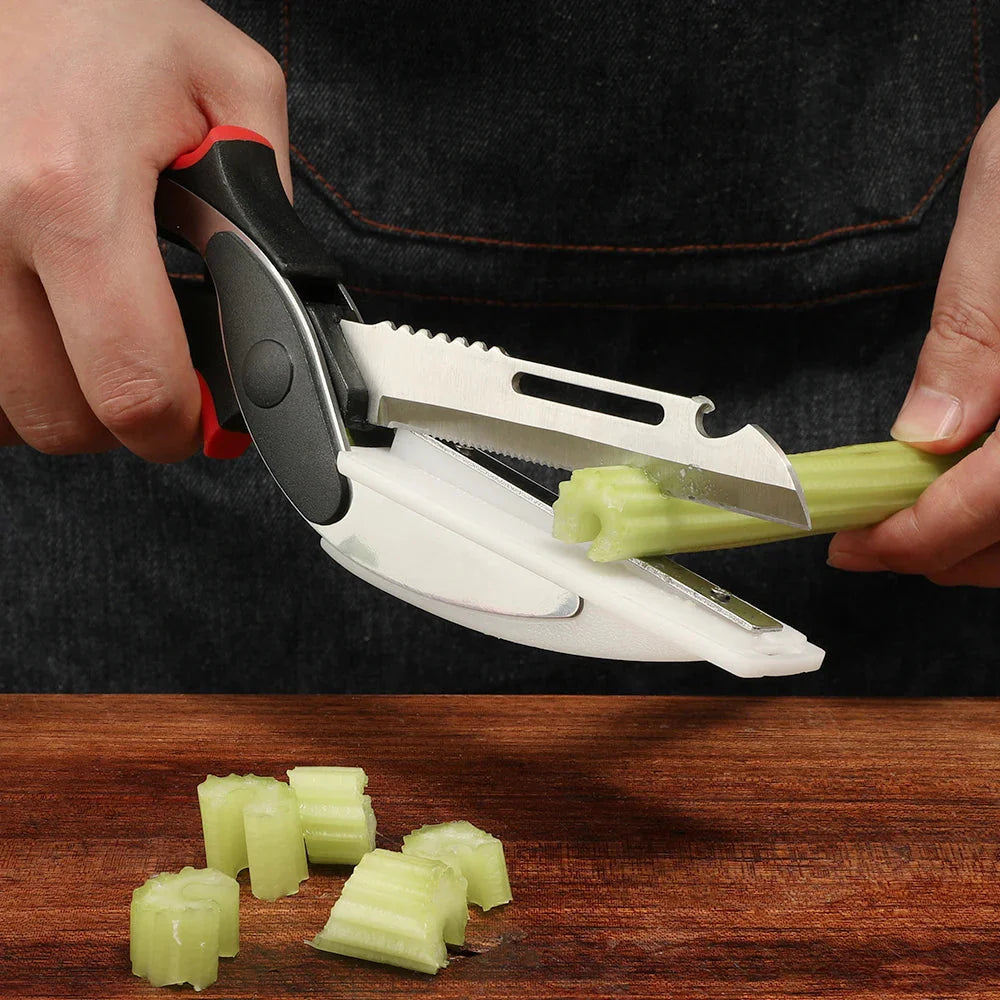 Frendorf | 2 in 1 Multifunktion Küchen-Schere aus Edelstahl mit Griff