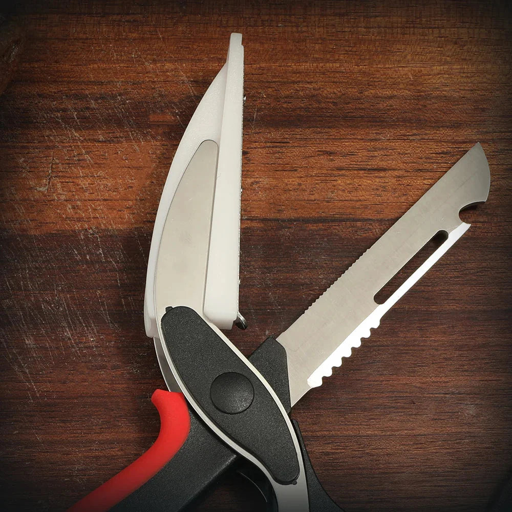 Frendorf | 2 in 1 Multifunktion Küchen-Schere aus Edelstahl mit Griff