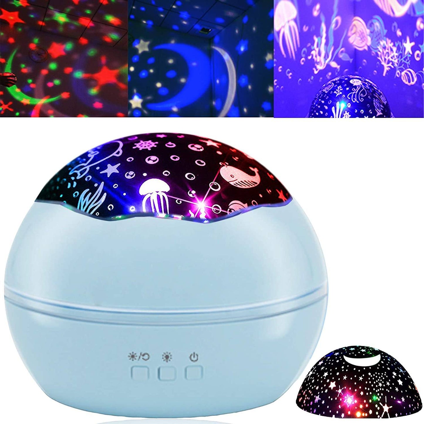 Frendorf | 2-in-1 Ocean Star Nachtlicht Projektorlampe 360 Grad Rotierend