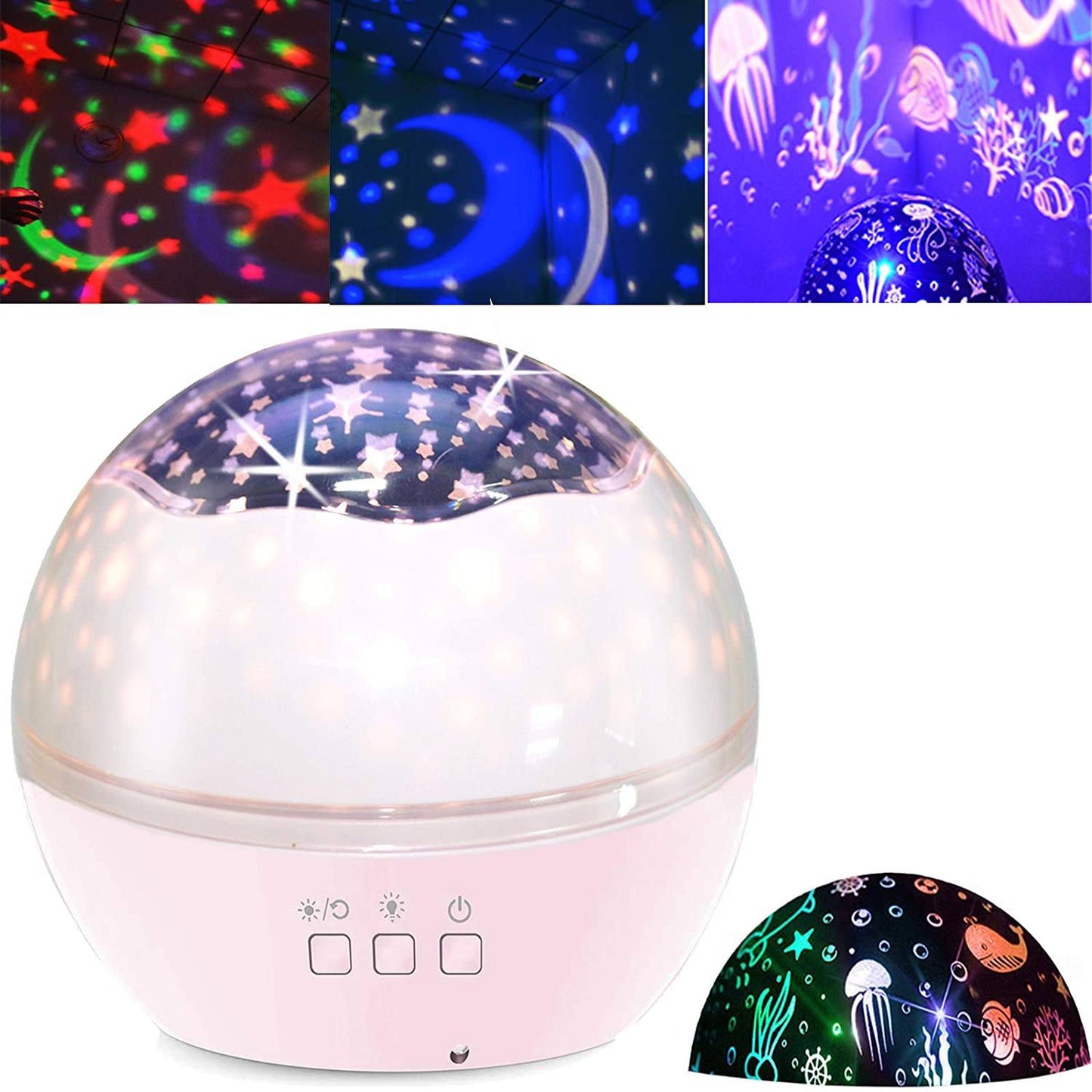 Frendorf | 2-in-1 Ocean Star Nachtlicht Projektorlampe 360 Grad Rotierend