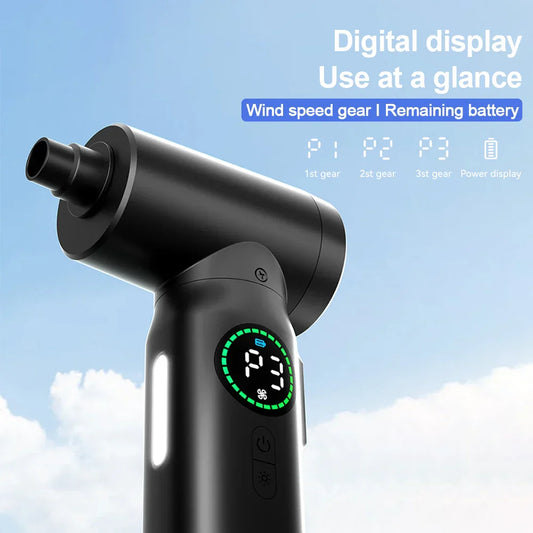 Frendorf | 2-in-1 tragbarer Luftkompressor Staubsauger und Bläser mit LED-Licht (7500mAh) - AirMaster