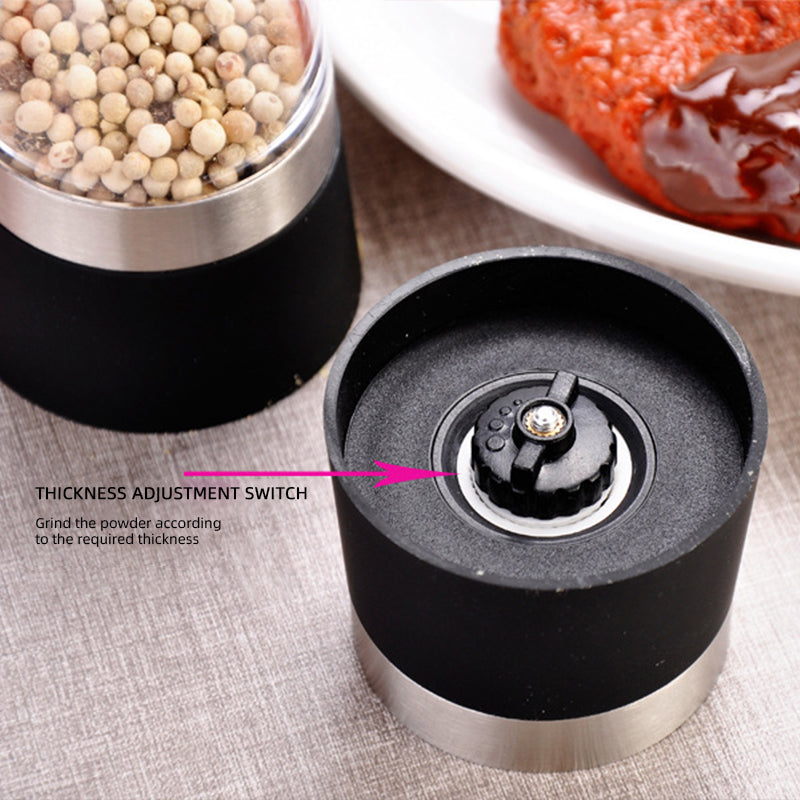 Frendorf | 2 In 1 Salz- und Pfeffermühle Manuell Einstellbare Dicke Gewürzglas