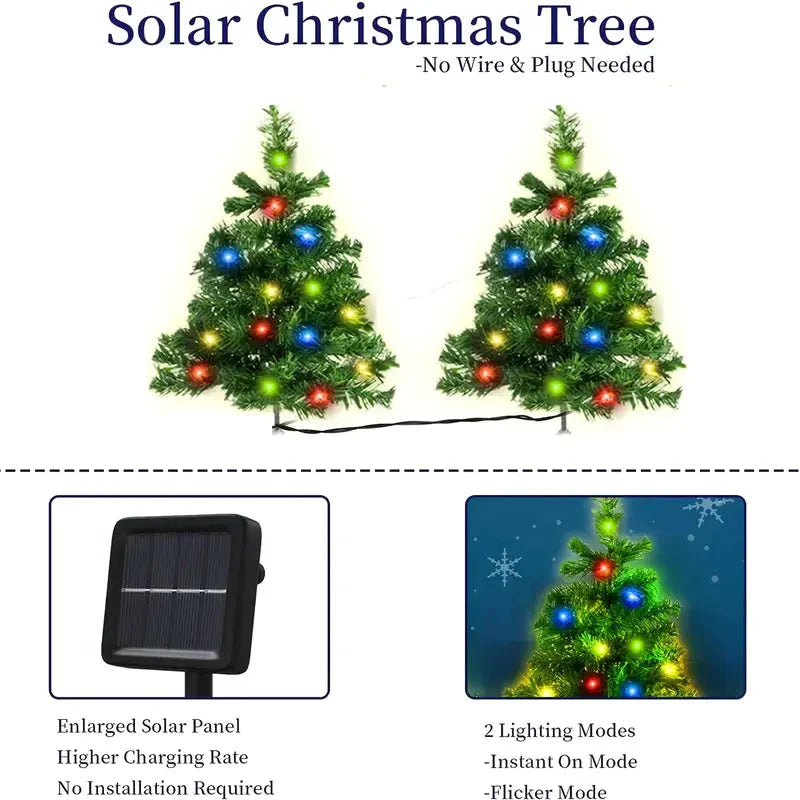 Frendorf | 2-in-1 Solar Weihnachtsbaum Rasenlicht