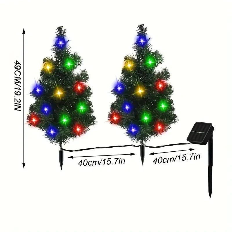 Frendorf | 2-in-1 Solar Weihnachtsbaum Rasenlicht