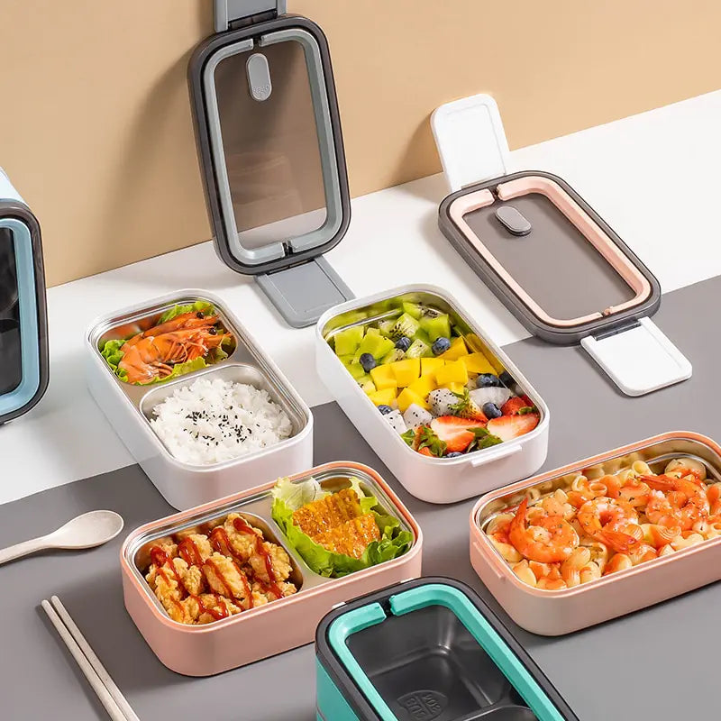 Frendorf | 2-lagige Edelstahl Bento-Lunchbox - MealMate