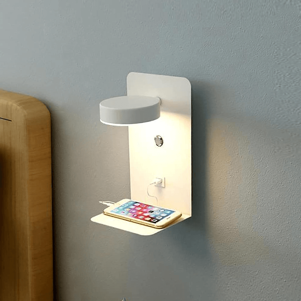 Nachtlampe mit Ladegerät - BrightHub - 330° drehbar - Ladestation