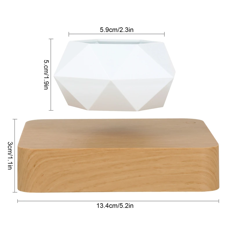 Frendorf | LeviPot Schwebender Blumentopf | Elegantes Design | Magnetisches Pflanzgefäß | Deko für Zuhause