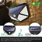 Frendorf | 2er-Pack: 100-LED Solarbetriebene Bewegungsmelderlichter Mit 270° Weitwinkel