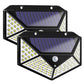 Frendorf | 2er-Pack: 100-LED Solarbetriebene Bewegungsmelderlichter Mit 270° Weitwinkel