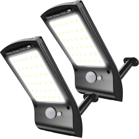 Frendorf | 2-Pack: 36 LED Solarbetriebene Bewegungsmelder Wandlampe
