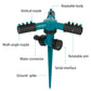 Frendorf | 2-Pack: 360 Grad drehbarer Rasen Garten Sprinkler