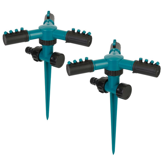 Frendorf | 2-Pack: 360 Grad drehbarer Rasen Garten Sprinkler