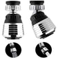 Frendorf | 2er-Pack: 360-Grad drehbarer Wasserhahn-Aerator Deluxe Wasserspar-Wasserhahn-Sprayer
