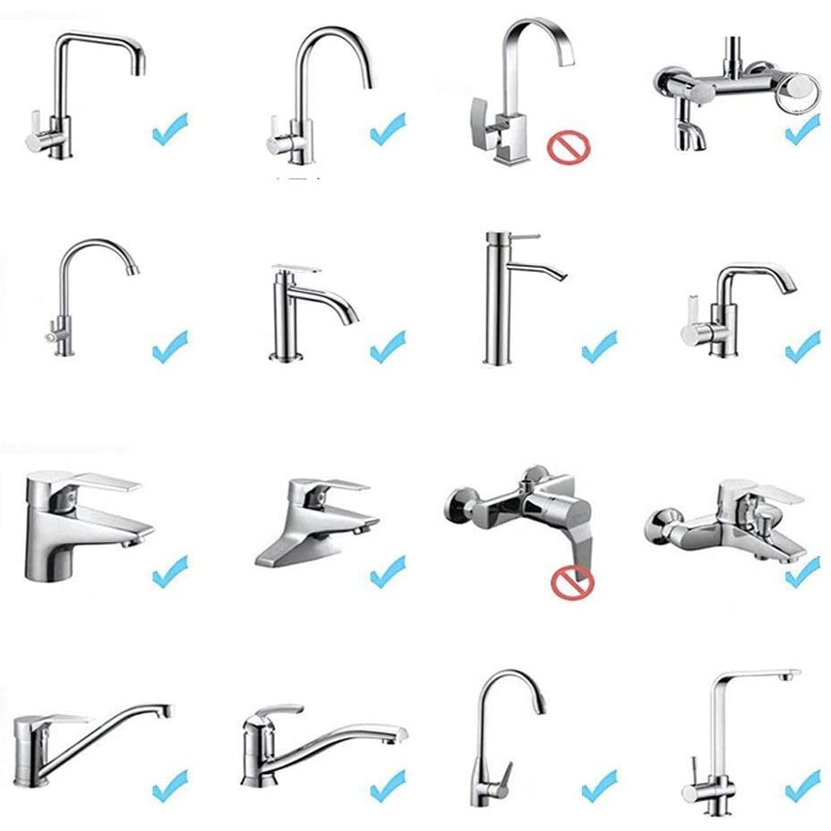 Frendorf | 2er-Pack: 360-Grad drehbarer Wasserhahn-Aerator Deluxe Wasserspar-Wasserhahn-Sprayer