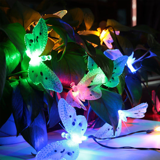 Frendorf | 2er-Pack: 3,8M Solar Lichterkette Schmetterlingslichter