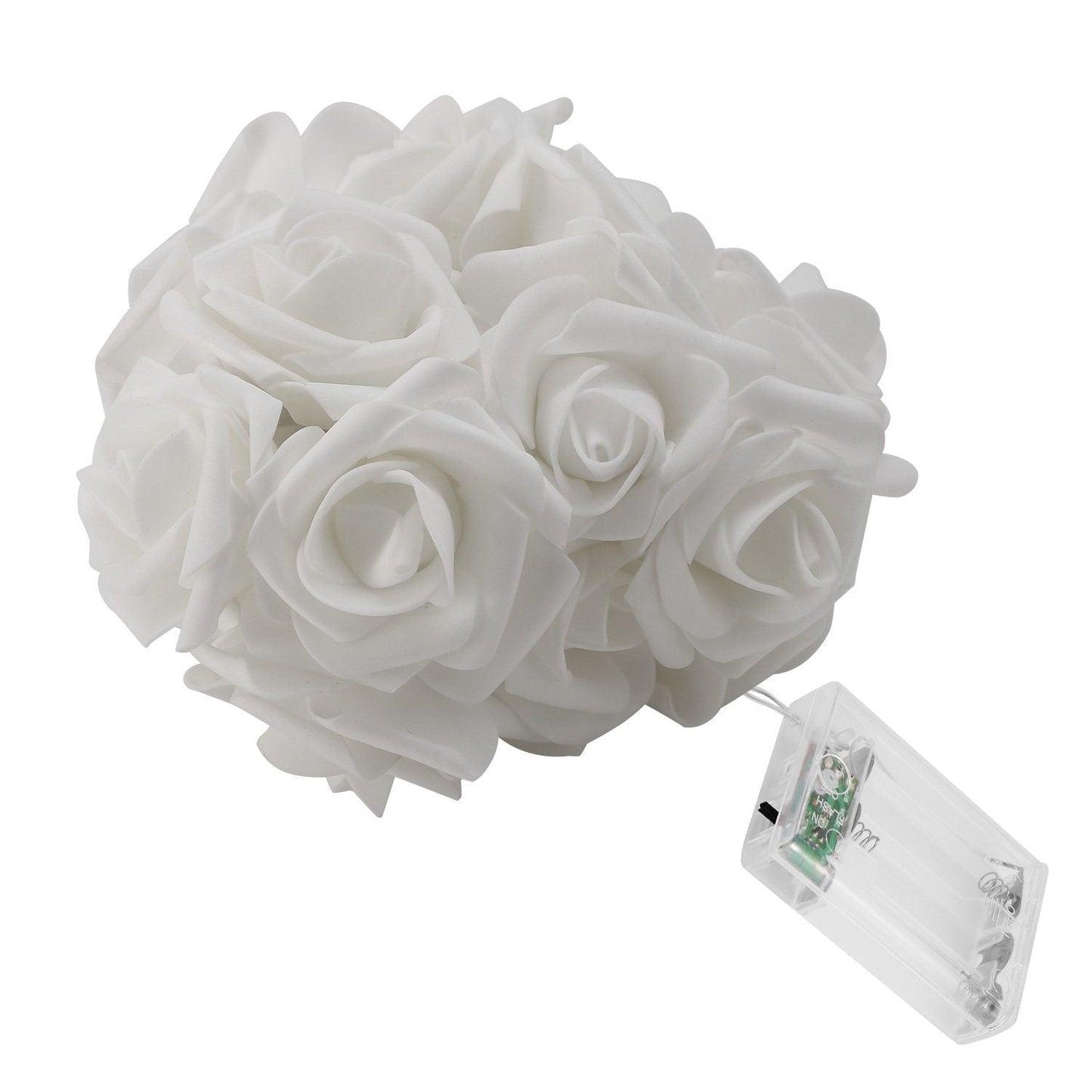 Frendorf | 2er-Pack: 40 LEDs Rosenblüten Lichterkette