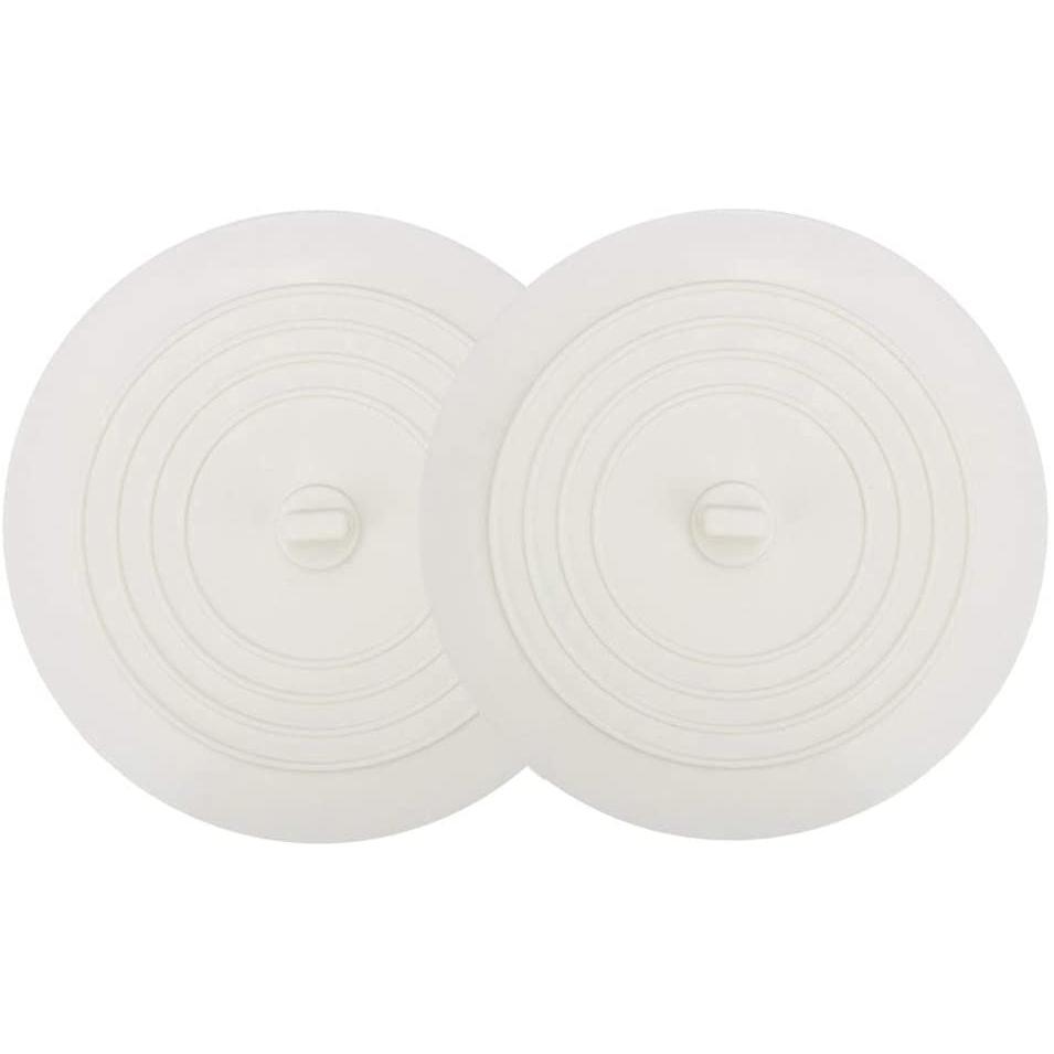 Frendorf | 2-Pack: 6" Große Silikon-Abflussstopfen Haar-Stopp-Flach-Saugnapf-Abdeckung