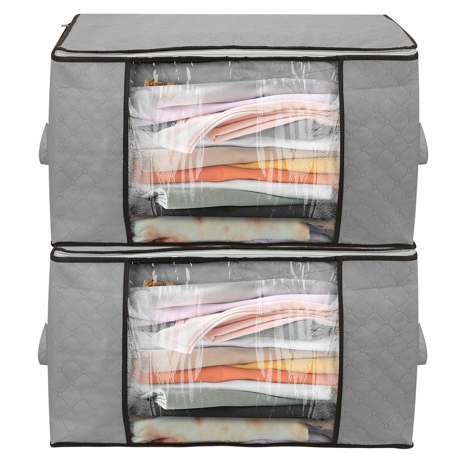 Frendorf | 2-Pack: 90L Große Kapazität Faltbarer Kleiderschrank Organizer