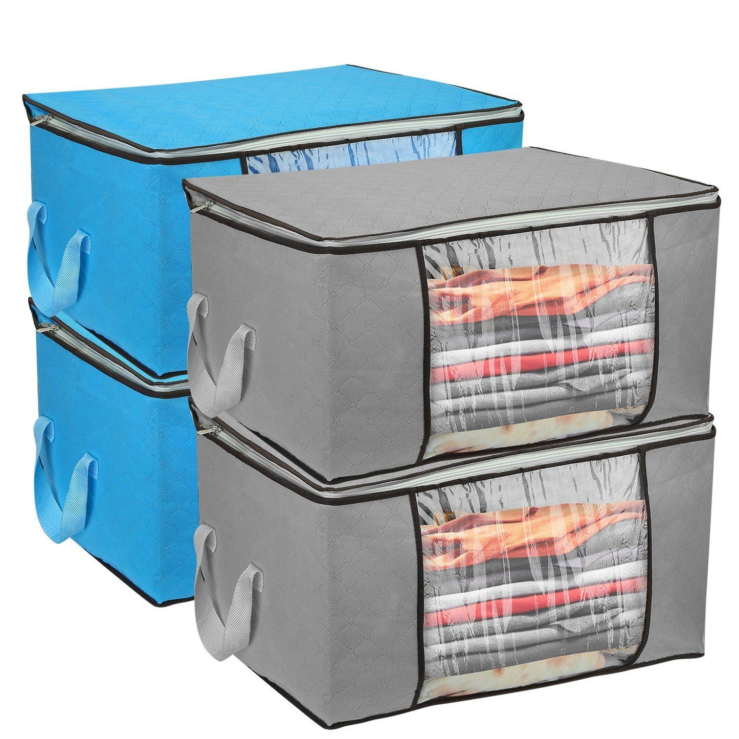 Frendorf | 2-Pack: 90L Große Kapazität Faltbarer Kleiderschrank Organizer