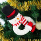Frendorf | 2-Pack: Weihnachtsvorhang Schnalle Puppe Santa & Schneemann