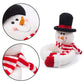 Frendorf | 2-Pack: Weihnachtsvorhang Schnalle Puppe Santa & Schneemann