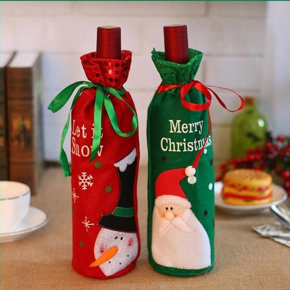 Frendorf | 2-Pack: Weihnachtsdekorationen Rotweinbeutel