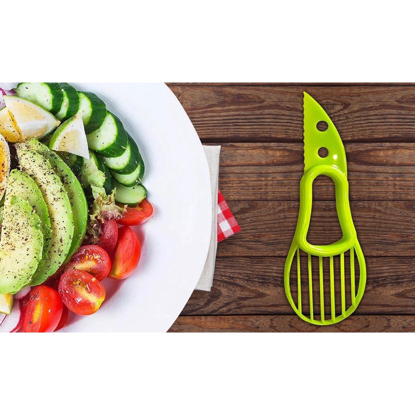 Frendorf | 2-Pack: Komplettes Avocado-Schneider-Samenentferner-Cubber-Cutter