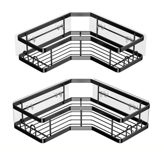 Frendorf | 2-Pack: Eck-Duschregal Kein Bohren Klebe-Duschorganisator