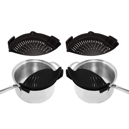 Frendorf | 2-Pack: Einfache Snap-On Hitzebeständige Silikon-Küchenfilter