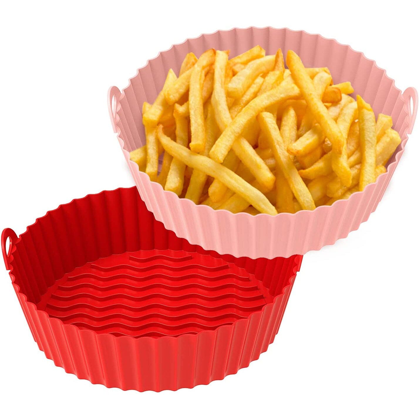 Frendorf | 2er-Pack: Faltbare Silikon-Airfryer-Einlage