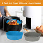 Frendorf | 2er-Pack: Faltbare Silikon-Airfryer-Einlage