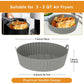 Frendorf | 2er-Pack: Faltbare Silikon-Airfryer-Einlage