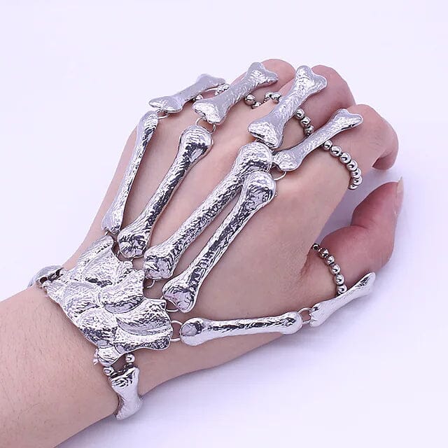 Frendorf | 2er-Pack: Gothic Knochenschnalle mit Ring