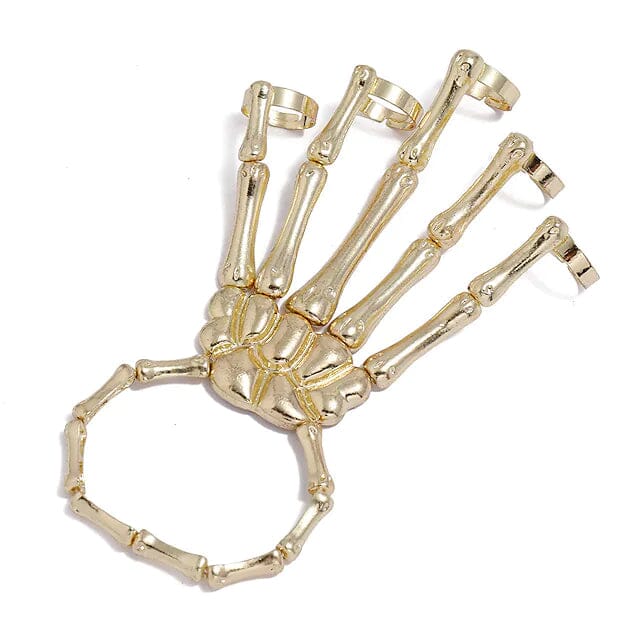 Frendorf | 2er-Pack: Gothic Knochenschnalle mit Ring
