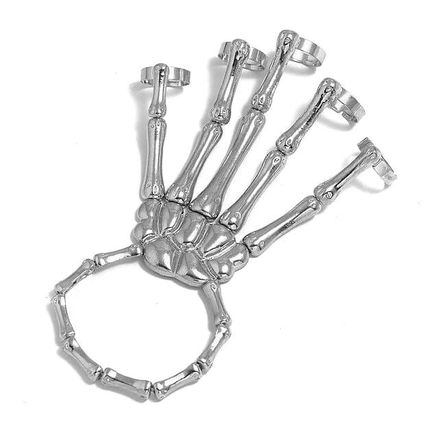 Frendorf | 2er-Pack: Gothic Knochenschnalle mit Ring