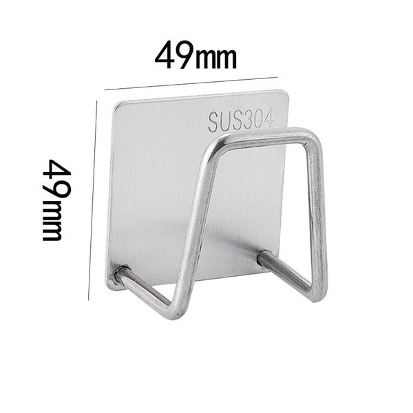 Frendorf | 2er-Pack: Küchen Edelstahl Spüle Schwamm Halter