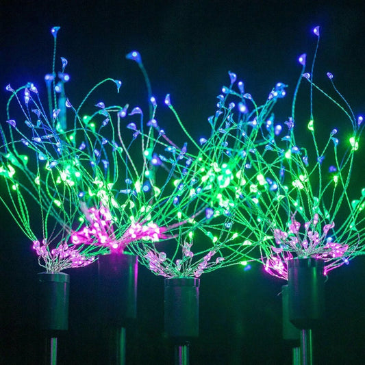 Frendorf | 2er-Pack: LED Solar Feuerwerk Gartenlicht