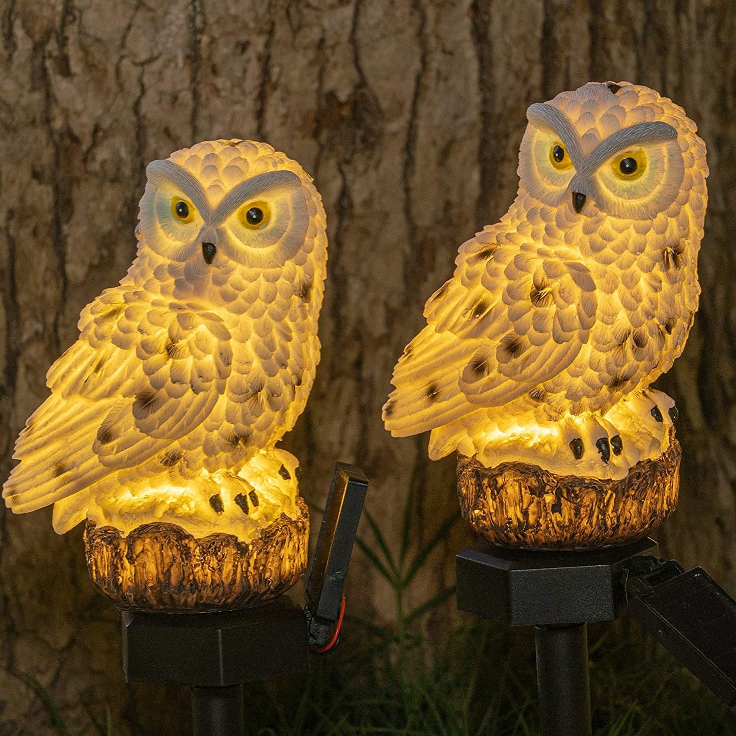 Frendorf | 2-Pack: LUMN8 Eule Figur Solar LED Lichter