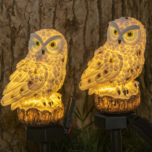 Frendorf | 2-Pack: LUMN8 Eule Figur Solar LED Lichter
