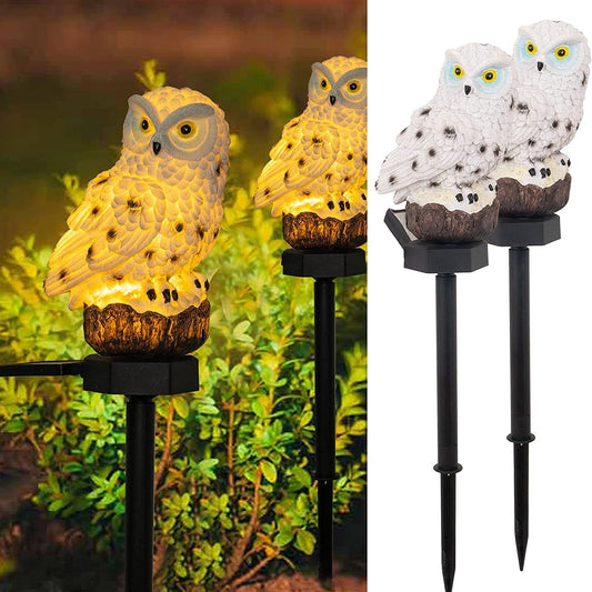 Frendorf | 2-Pack: LUMN8 Eule Figur Solar LED Lichter