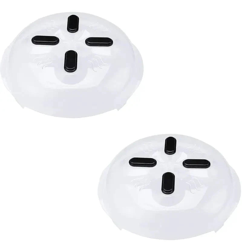 Frendorf | 2-Pack: Magnetische Mikrowellenabdeckung, BPA-frei Anti-Spritzschutz mit Dampfauslässen