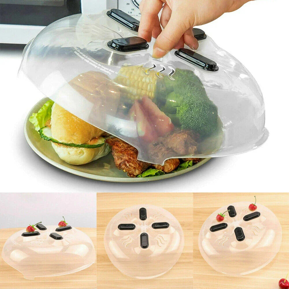 Frendorf | 2-Pack: Magnetische Mikrowellenabdeckung, BPA-frei Anti-Spritzschutz mit Dampfauslässen