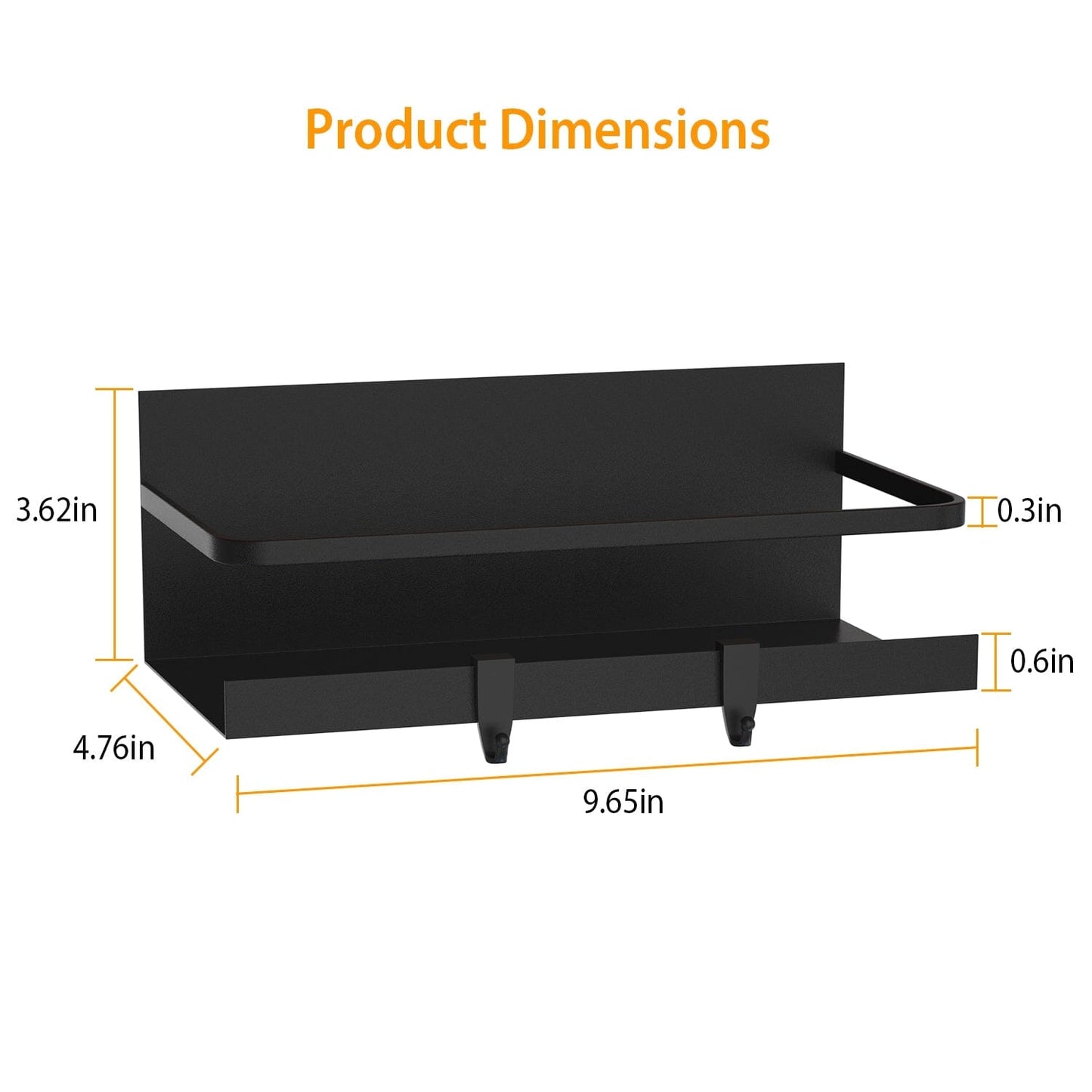 Frendorf | 2er-Pack: Magnetischer Gewürzhalter Rack Organizer