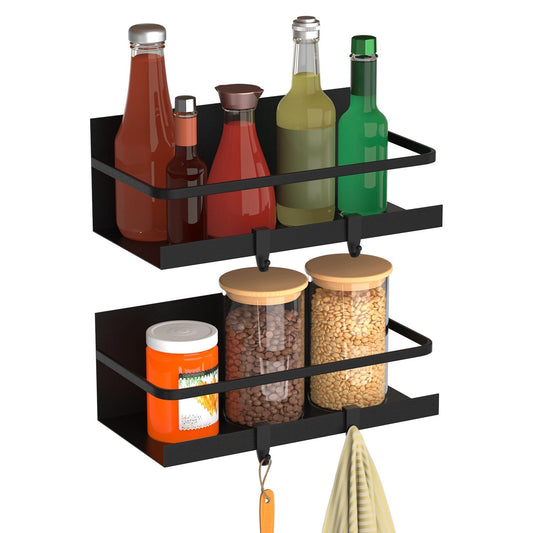 Frendorf | 2er-Pack: Magnetischer Gewürzhalter Rack Organizer