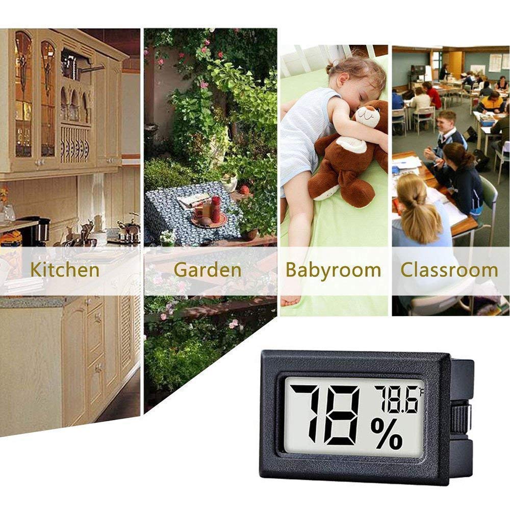 Frendorf | 2-Pack: Mini Digital Hygrometer Gauge Innen Thermometer