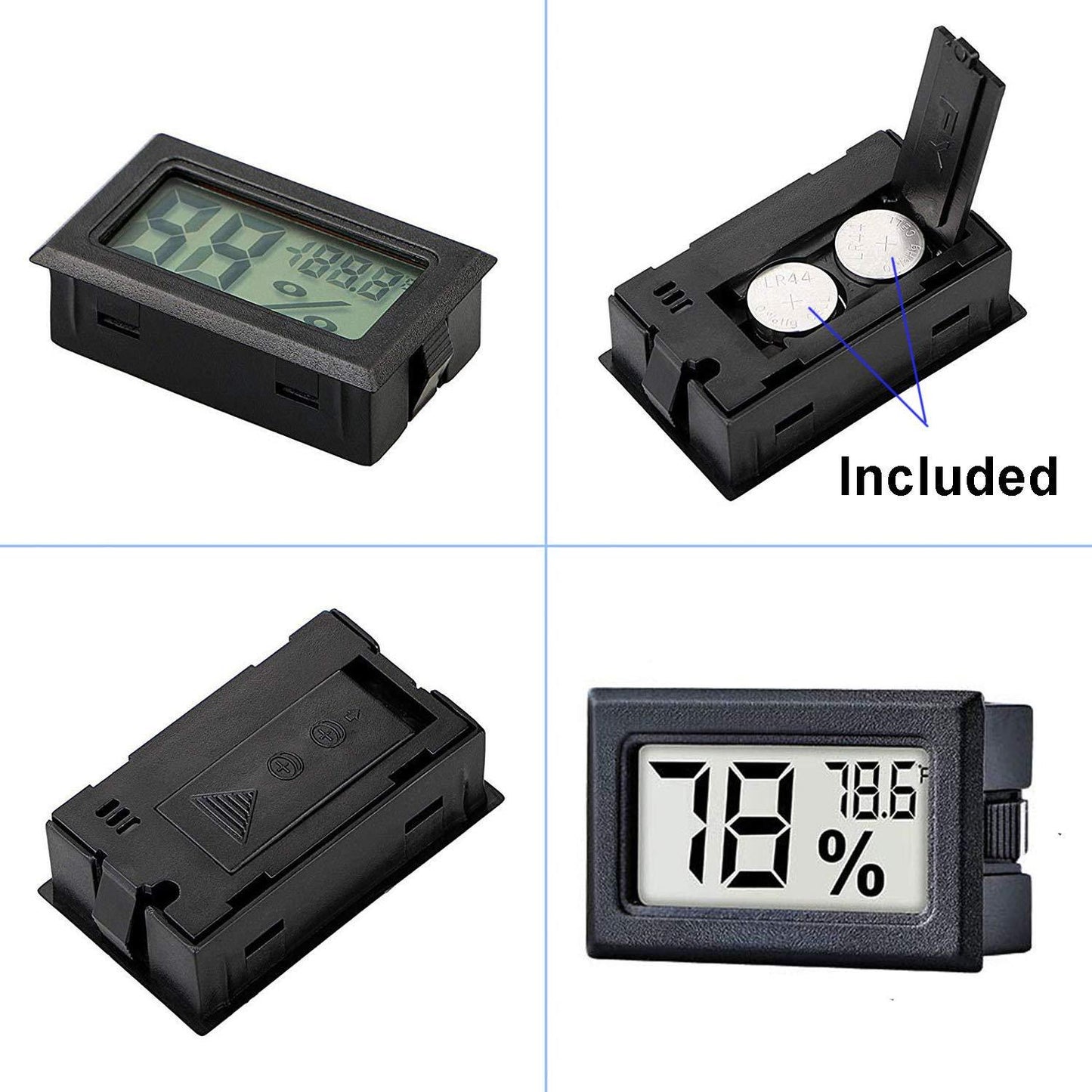 Frendorf | 2-Pack: Mini Digital Hygrometer Gauge Innen Thermometer