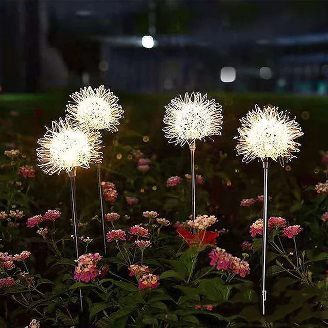 Frendorf | 2-Pack: Outdoor Solar Löwenzahn Rasenlichter